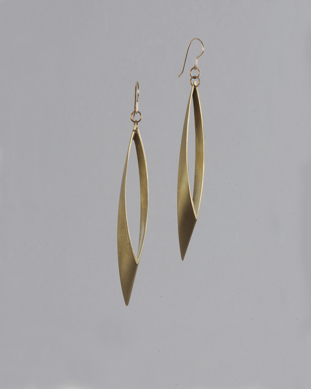 Large ellipse earrings